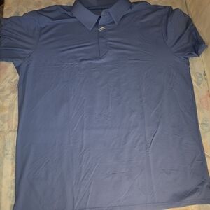 Men's Light Blue Short Sleeve Polo Shirt Size XL Dry Wicking #229